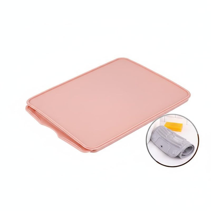 Non-Slip Bathtub Mat Foldable Elastic Laundry Mat for Washing Delicate Baby Clothes 2 Pcs S - Image 1