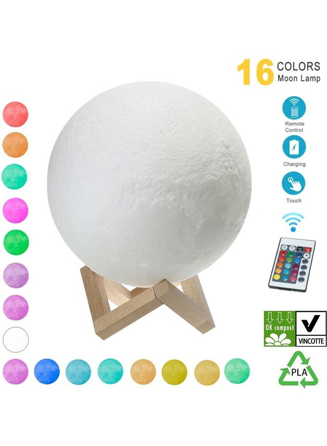 NIBEMINENT 3D Moon LED Light With Remote Control Multicolour - Image 2