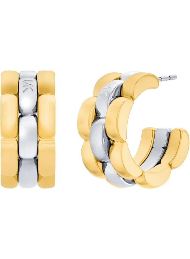مايكل كورس Jubilee Chain Hoop Earring