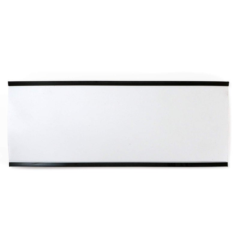 SmartSign (Pack of 25) 3 x 8 inch Flexible 'C' Channel Shelf Label Holders with Inserts, 62.5 mil Magnetic Material, Black, Made in USA - Image 3