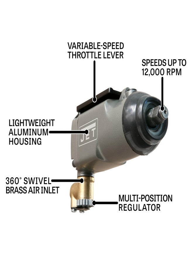 JET 3/8-Inch Butterfly Impact Wrench, 75 ft-lbs, 12000 RPM (Model JAT-100) - Image 2
