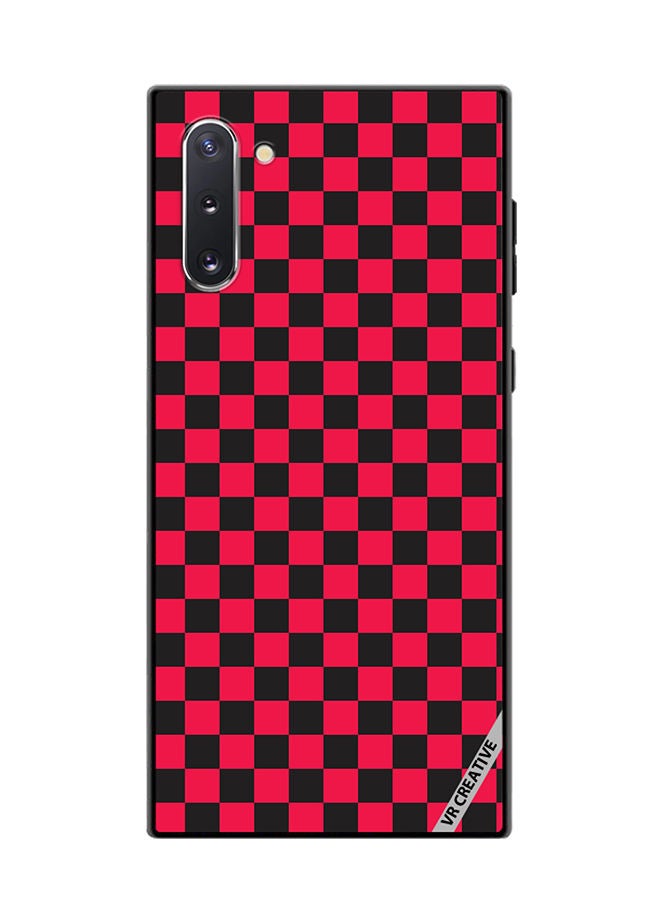 VR CREATIVE Protective Case Cover For Samsung Galaxy Note10 5G Checkerboard Vector Seamless Pattern Design Multicolour - Image 1