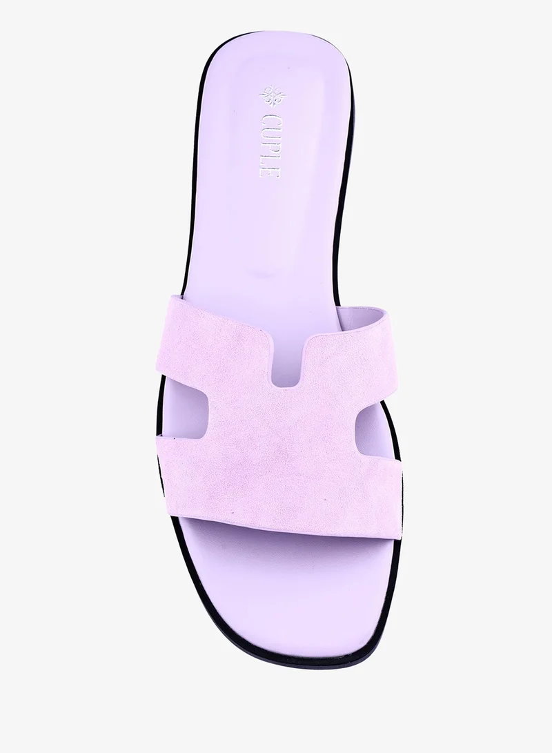 Cuple  Womens suede flat sandals for Women | Best Price UAE