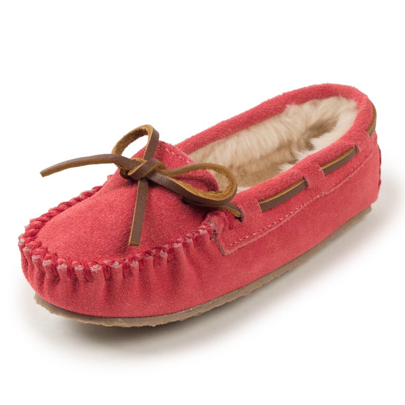 Minnetonka Cassie Slippers for Kids Hot Pink 4 M - Image 4