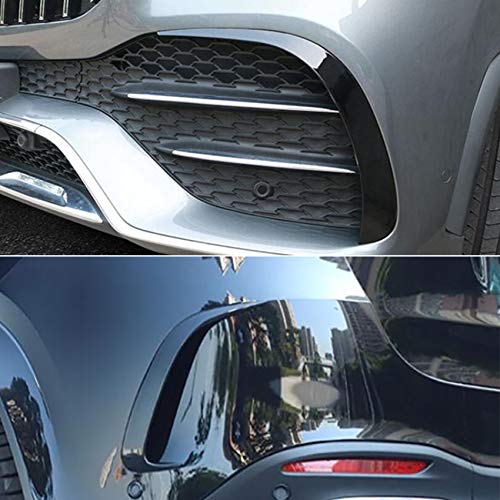 بيوتوست لمرسيدس بنز GLE 350 450 W167 2020 2021 2022 غطاء زينة فتحة تهوية جانبية أمامية وخلفية مع إطار ضوء الضباب باللون الأسود
