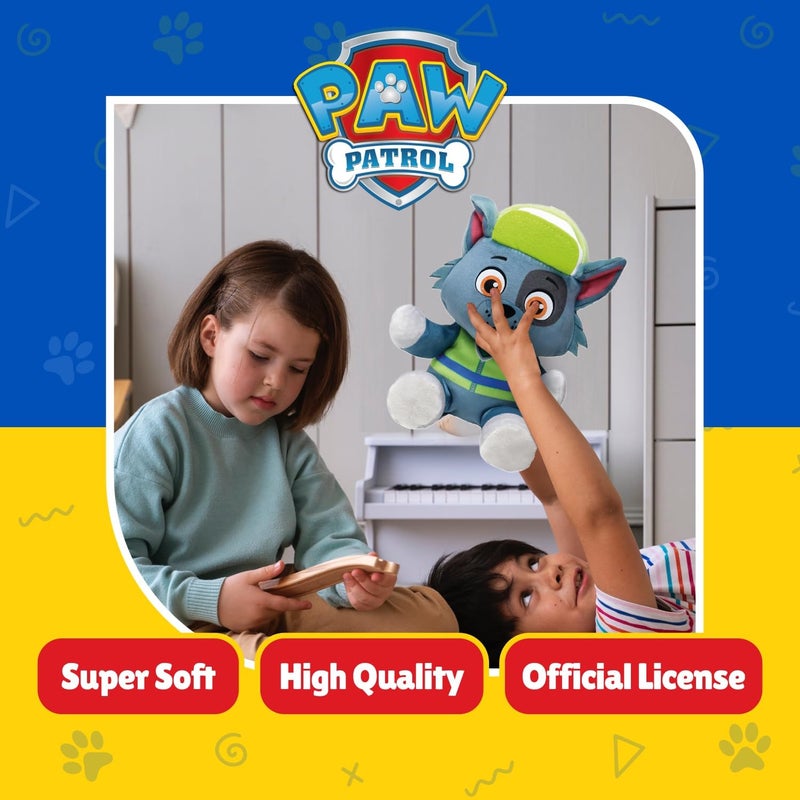 Ty Rocky Paw Patrol Soft Plush Toy for Kids, Cuddly Teddy Collectible Stuffed Toy, Beanie Babies Series, Regular - Image 1