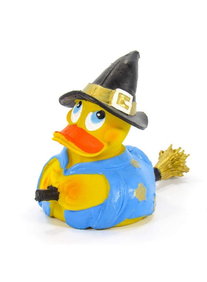 Lanco Witch Halloween Rubber Duck Bath Toy | All Natural, Organic, Eco Friendly, Squeaker | Imported from Barcelona, Spain - Image 1