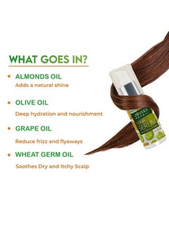 Jovees Herbal Hair Serum Grape Seed And Almond | For Frizzy Hair | Prevents Hairfall | For Men & Women (60Ml)  - Image 3
