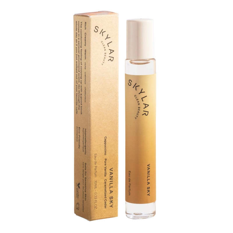 Skylar Vanilla Sky Eau de Parfum -Hypoallergenic & Clean Perfume for Women & Men, Vegan & Safe for Sensitive Skin-Notes of Cappuccino, Vanilla & Caramelized Cedar - 10mL /0.33 Fl oz - Image 1