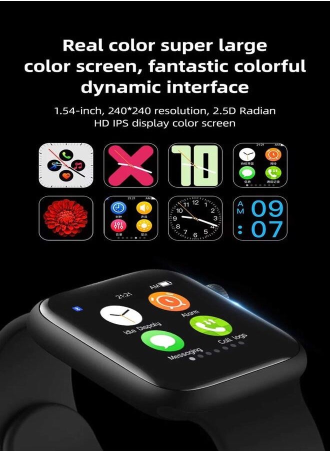 T500 - T500 40mm Square Dial Multi-Function Smartwatch - Image 1