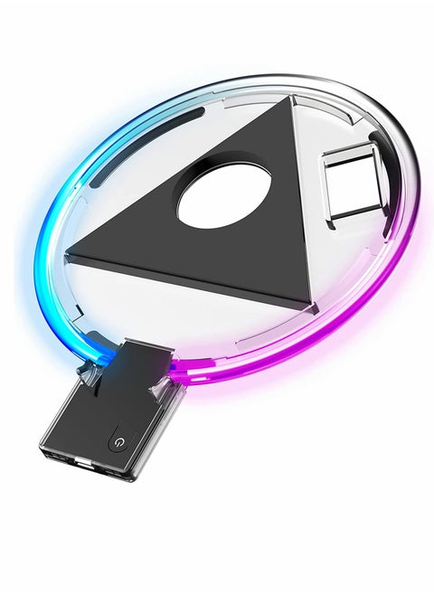 Adjustable Console RGB Base Stand for PS5 Accessories for PS5 RGB LED Console Stand for PS5 Upgraded PS5 Host Dock Shining Base with RGB Indicator Shining Base with RGB Indicator