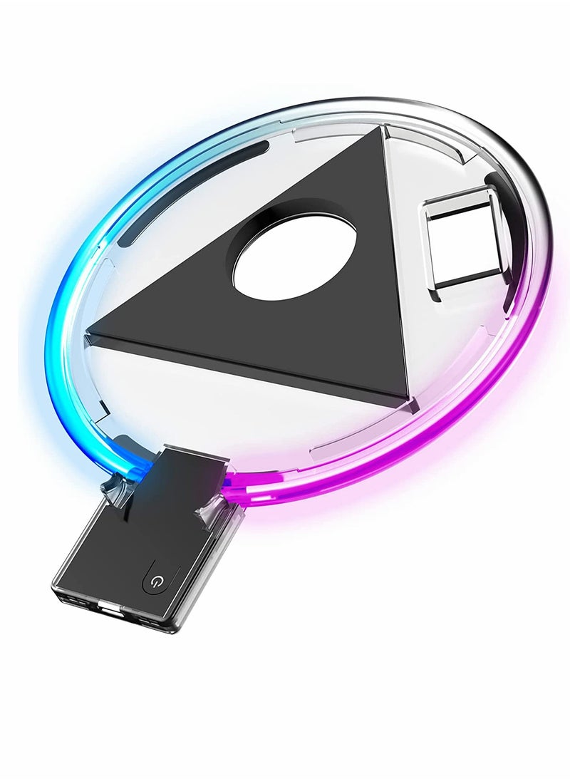 Adjustable Console RGB Base Stand for PS5 Accessories for PS5 RGB LED Console Stand for PS5 Upgraded PS5 Host Dock Shining Base with RGB Indicator Shining Base with RGB Indicator