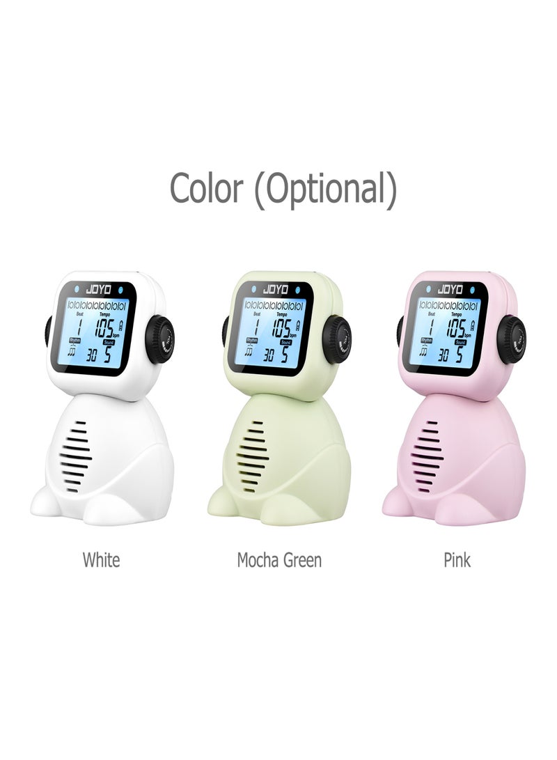 JOYO JM-93 Digital Voice Metronome Rechargeable Metronome Tuner Mini Portable Cute Robot Style for Girls Boys Kid Children Volume Adjustable - Image 2