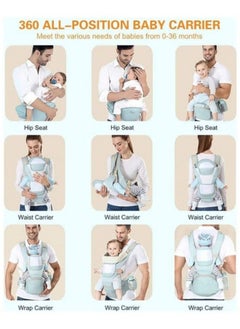 FPC Ergonomic Baby Carrier with Waist Stool & Storage Bag – Kangaroo Shoulder Sling for Infants & Kids (0-36 Months), Adjustable Hipseat Wrap  - Image 2