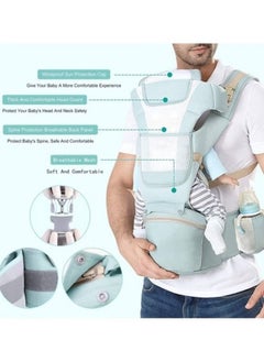 FPC Ergonomic Baby Carrier with Waist Stool & Storage Bag – Kangaroo Shoulder Sling for Infants & Kids (0-36 Months), Adjustable Hipseat Wrap  - Image 5