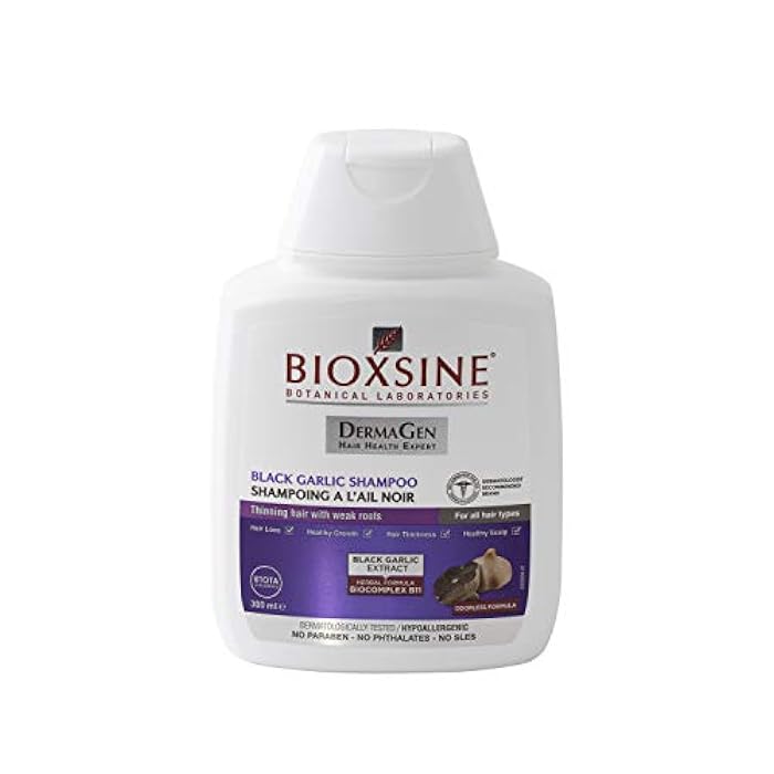 Bioxsine Herbal Shampoo with Black Garlic for Hair Growth and Healthy Hair - Odourless, For All Hair Types, Suitable for Women and Men, 300 ml - Image 3