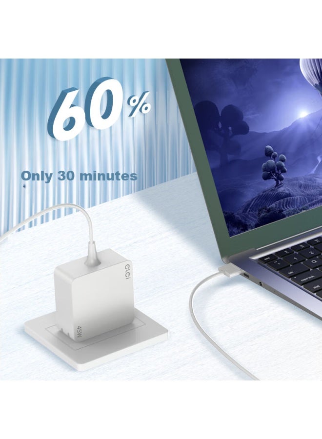 Elei Apple Computer Charger, 45w, For Macbook Air A1369 A1370 A1304 Laptops, Power Adapter Cable, 14.5v 3.1a, Angled Head - Image 5