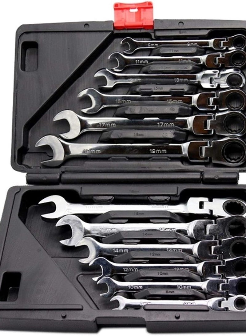 GGOOT Hardware Tool Keys Set Multitool Wrench Ratchet Spanners Hand Tools Wrench Set Universal Car Wrench Car Repair Tools (Color : Wrench Socket)  - Image 5