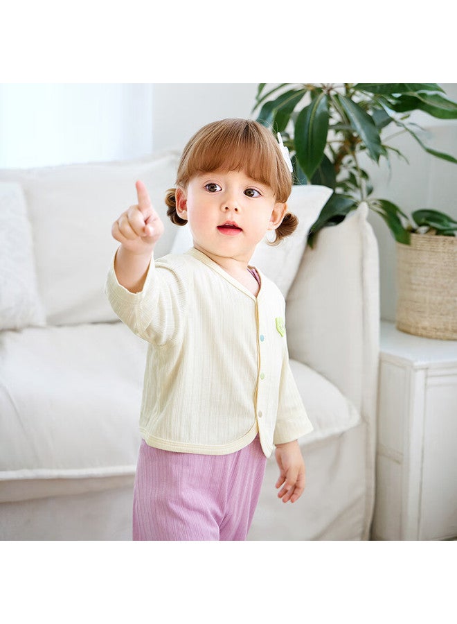 Minibala 【Plant Core】Modal Skin-Friendly Jacket For Boys And Girls Baby Soft And Cute Air Conditioning Clothes
