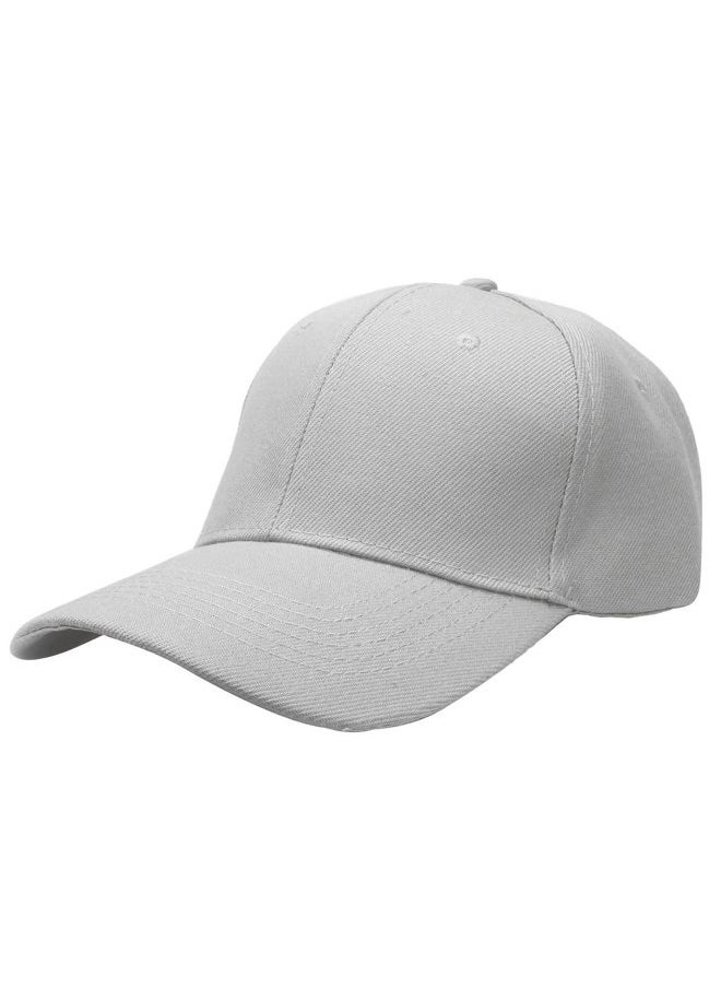Falari Baseball Cap Adjustable Size for Running Workouts and Outdoor Activities All Seasons (1pc Light Grey)  - Image 1