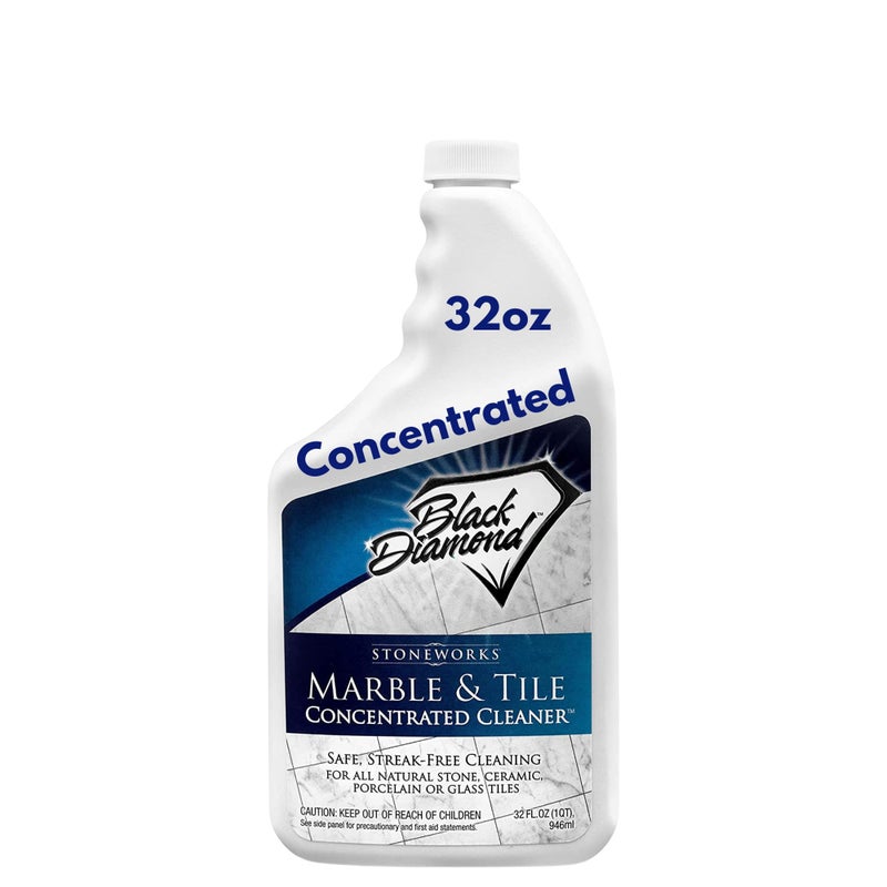 Black Diamond Stoneworks MARBLE & TILE FLOOR CLEANER. Great for Ceramic, Porcelain, Granite, Natural Stone, Vinyl and Brick. No-rinse Concentrate. (1-Quart) - Image 1