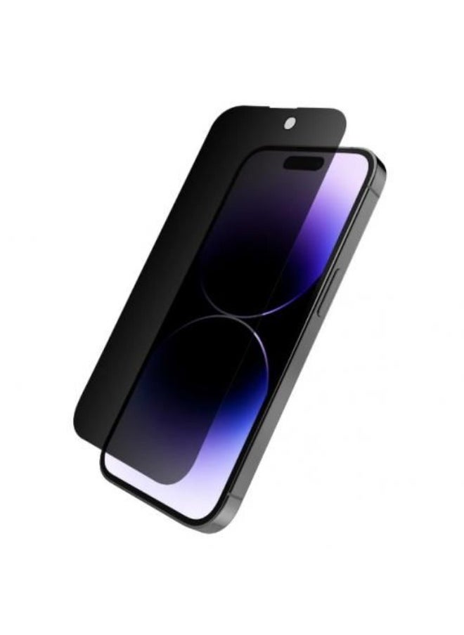 Generic - Privacy Screen Protector For IPhone 15 Pro Max, Special Tempered Glass Film Anti-Spy Black - Image 1