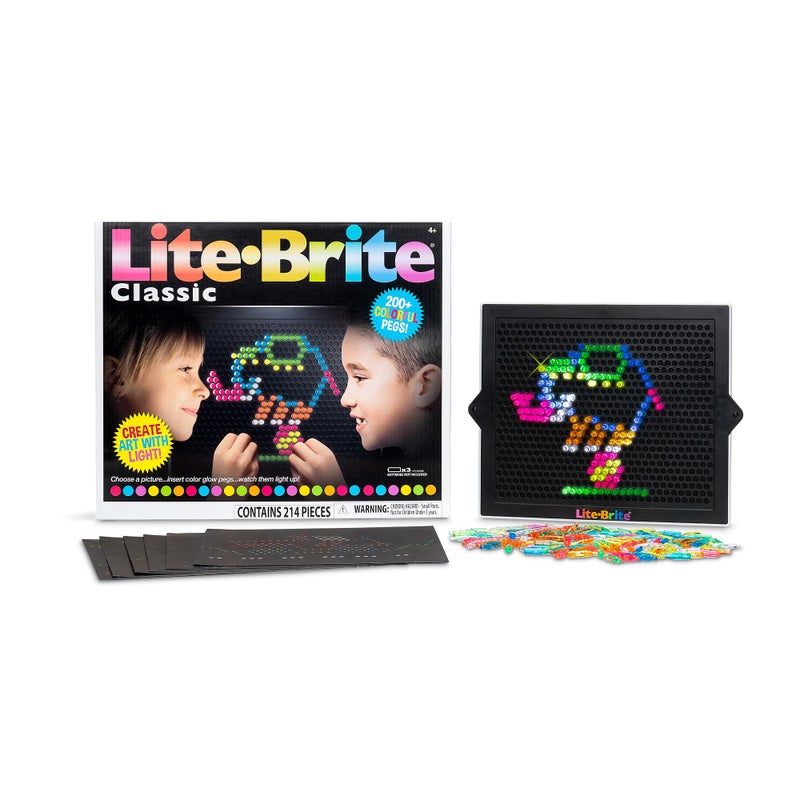 Lite Brite Classic, Favorite Retro Toy - Create Art with Light, STEM, Educational Learning, Holiday, Birthday, Gift, Boys, Kid, Toddler, Girls Age 4+ - Image 1