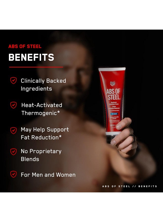 SteelFit Abs of Steel | Maximum Definition Skin Firming Lotion | 30-45 Days of Supply | Skin Tightening Cream for Sculpting Abs | L-Carnitine Supplement | Pre & Post Workout for Men & Women - Image 3