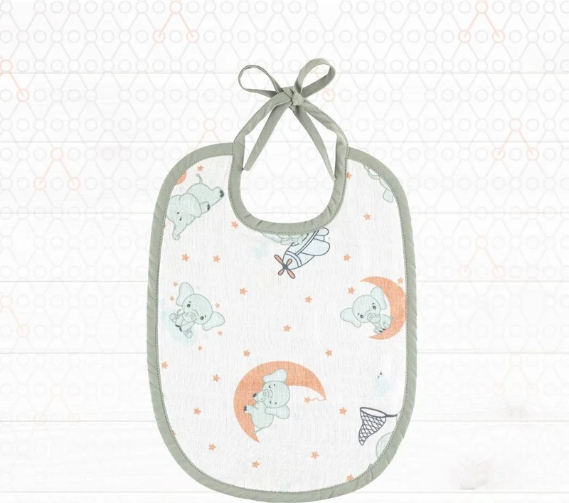 Gezenbebe Hero 3-Piece Newborn Baby Bib Set Elephant