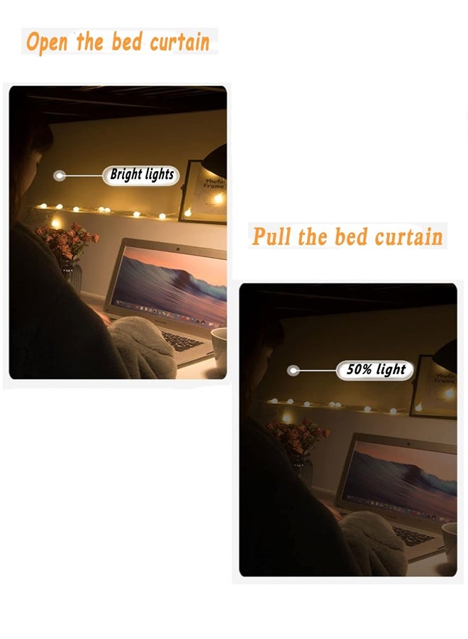 رَوَائِد 2 Panels، بوتتوم Bunk Bed Curtins Curtins Curtin Shading Netting e 53.15 X78.7 I. - Image 5