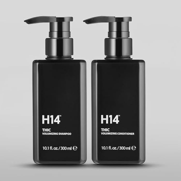 H14 | THIC Volumizing Shampoo and Conditioner Set | 10.1 fl oz / 300 ml Each | Boost Volume & Body | For Fine, Flat, or Thinning Hair