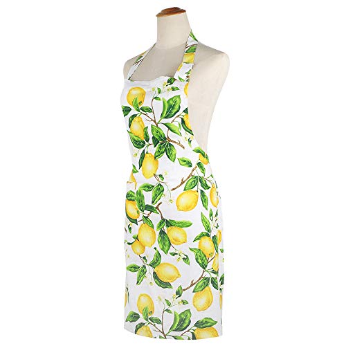 G2PLUS Cotton Kitchen Apron with Pockets, Thick Lemon Apron, Adjustable Cooking Apron for Baking, Chef Apron for Women, Men, Holiday and Xmas Gifts - 30 x 25 inch - Image 5
