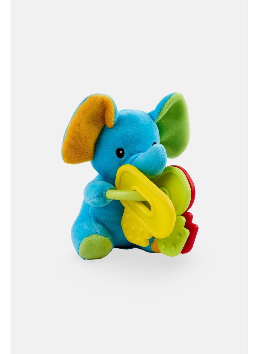 Happy People - Elephant Soft Toy with Teething Key 12 cm - Image 1