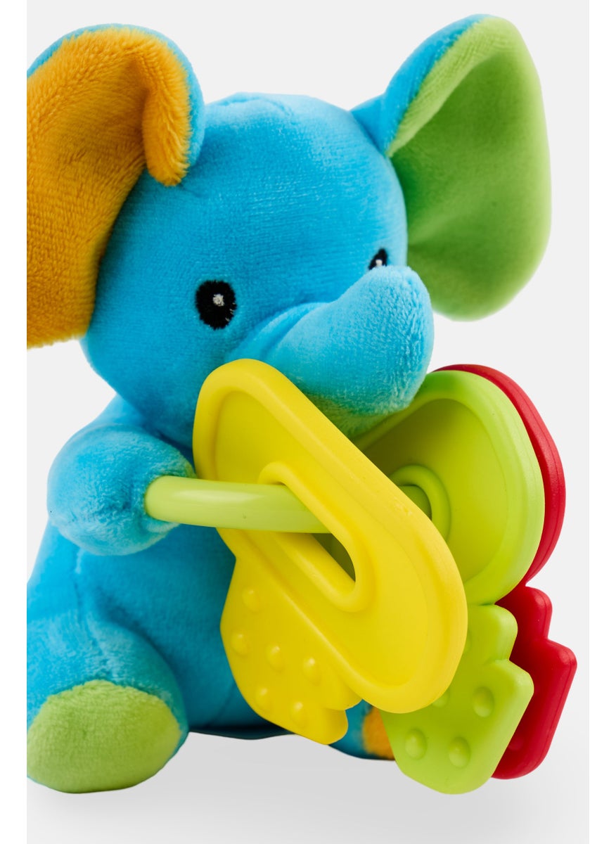 Happy People - Elephant Soft Toy with Teething Key 12 cm - Image 1