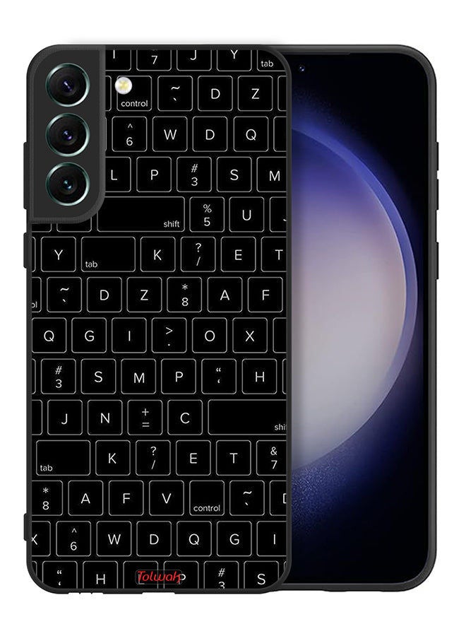 Tolwak Samsung Galaxy S21 FE 5G Protective Case Cover Random Keyboard Keys Pattern - Image 2