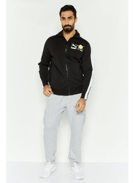 Puma x Spongebob Squarepants Men Sportswear Fit Outdoor Full Zip Sweatshirt, Black  - Image 4