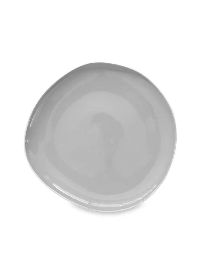 Easy Life Organic Series Glaze Ceramic Dinner Plate Grey 27cm R2650#OREY
