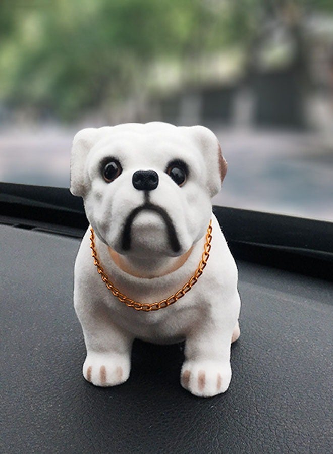 Generic Car Decoration, Resin Shaking Head Dog Animal Bulldog Creative Cute Car Decoration  - Image 2