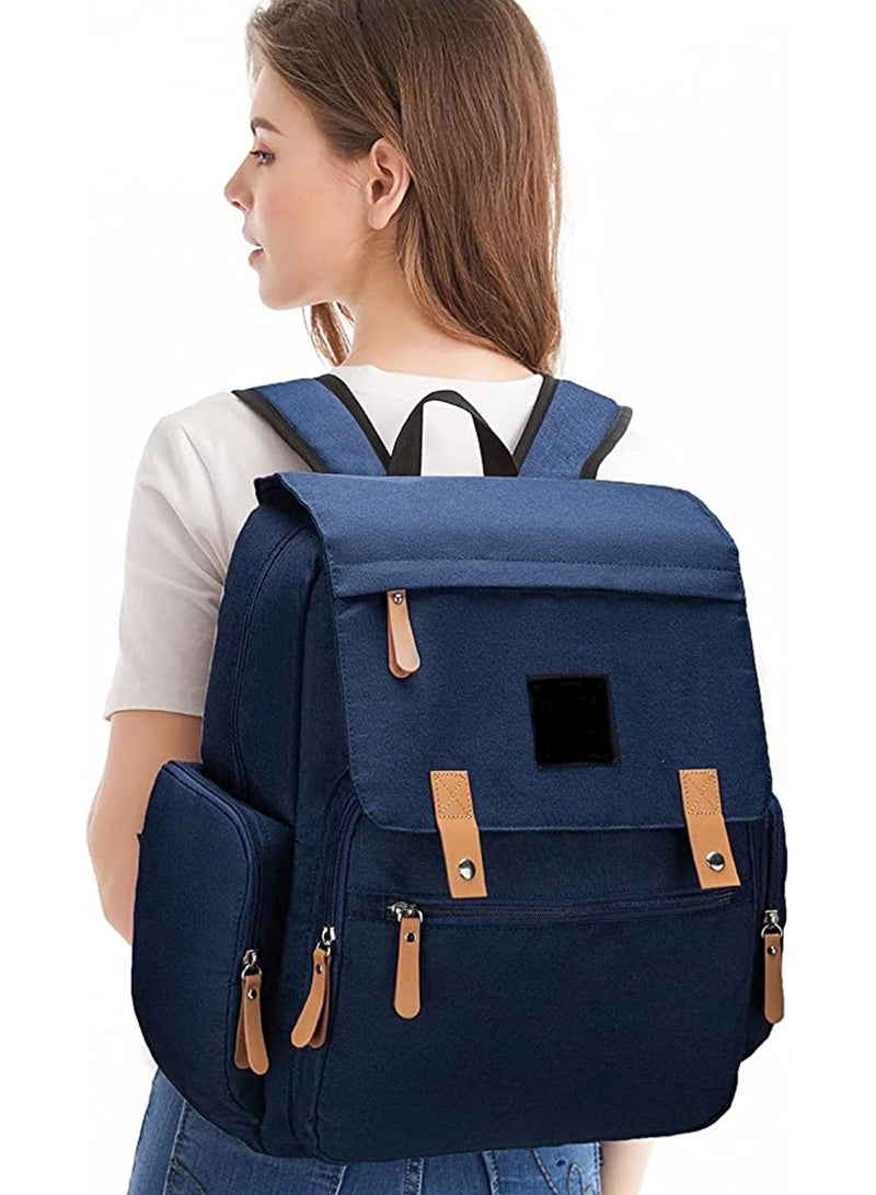 GT-Wheel Diaper Backpack, Waterproof Canvas Baby Bag with Insulated Pockets Stroller Straps Changing Pad  - Image 2