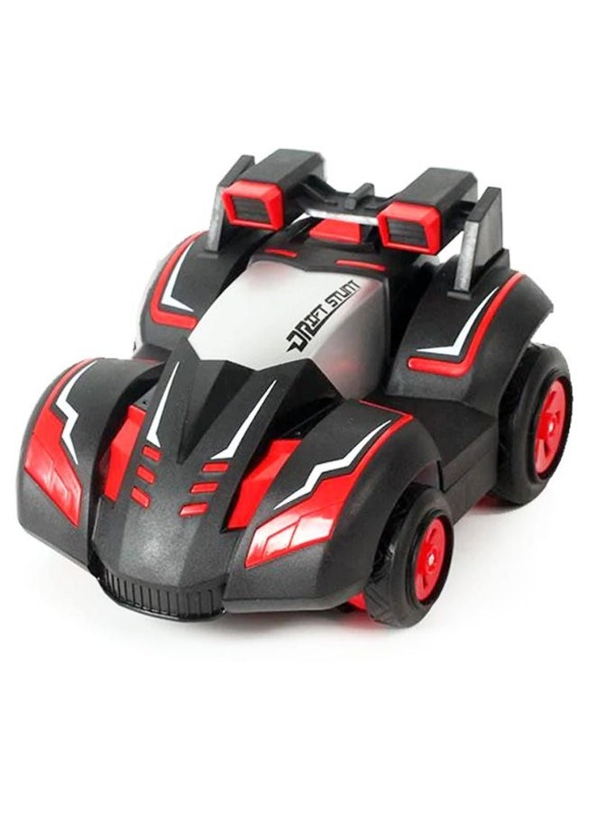 TOON TOYZ - Elite Turbo Drift Stunt Car – 360° Spin RC Car with Lights | High-Speed Remote Control Drift Car for Kids | Rechargeable Off-Road Stunt Vehicle | Ideal Gift for Boys & Girls Back and Red Toy Car - Image 1