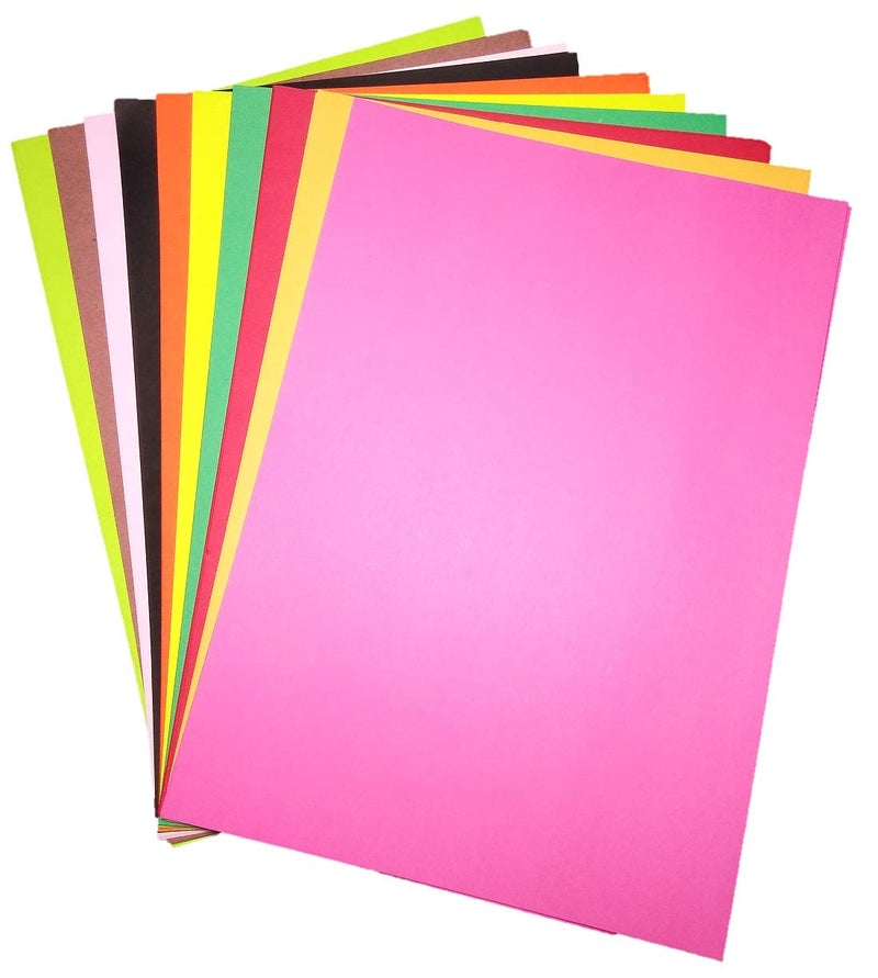 DS1 Pastel Sheets A4 for Art and Craft, Printing, Greeting Card, 10 Colors, 30 Sheets - Image 1