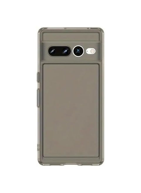 جراب شفاف داكن لهاتف Google Pixel 7 Pro - حماية فريدة من نوعها، مقاوم للصدمات والسقوط، مصد TPU رفيع بحواف مرتفعة لسلامة الشاشة والكاميرا - غطاء أنيق ومتين لهاتف Pixel 7 Pro