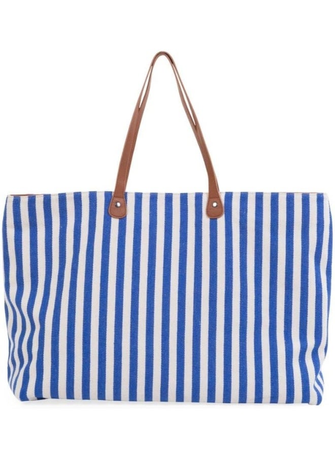 CHILDHOME Family Bag Stripes Diaper Changing Bag, Electric Blue/Light Blue  - Image 3