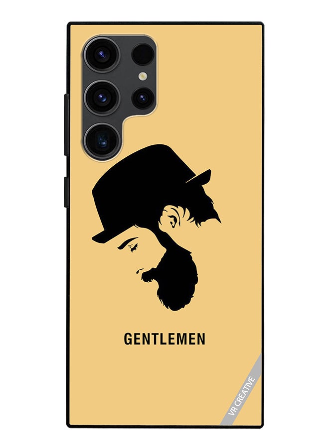 VR CREATIVE Protective Case Cover For Samsung Galaxy S24 Ultra Gentlemen Design Multicolour - Image 1