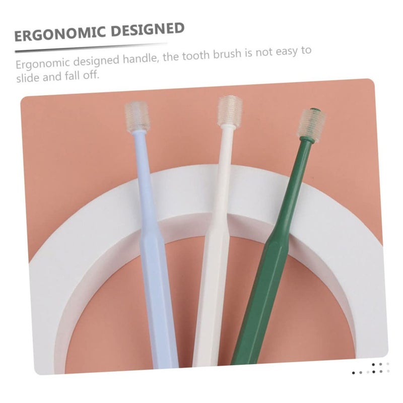 Manual Portable Pet Toothbrush 4 Pack for Cats Dogs Oral Care - Image 3