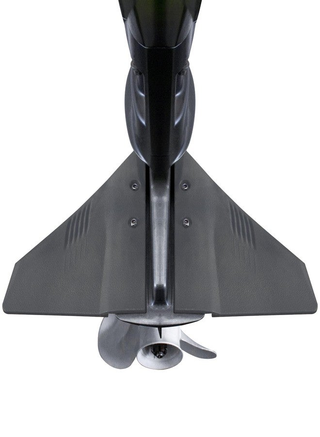 QuickMariner Boat Hydrofoil Stabilizer for Marine Outboard and Sterndrive Motors made of PA66 Plastic Black - Image 1