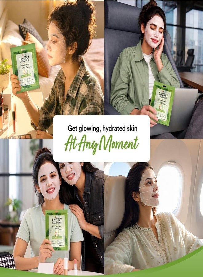 Lacto Calamine Green Tea Face Sheet Mask |Instant Hydration |Glycolic Acid & D-Panthenol| 25 ml - Image 5