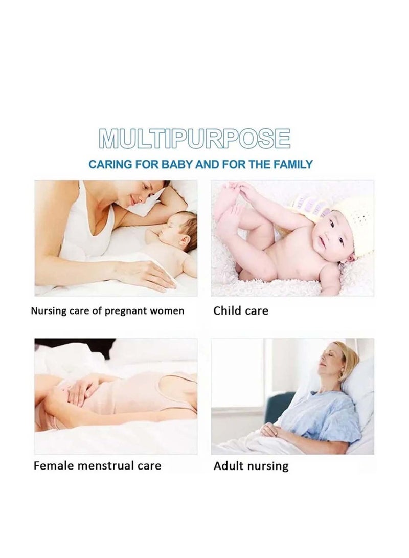 STAR BABiES Star Babies  Disposable Changing Mats - 45 x 60cm - Large Pack of 75 - Blue/Pink/White-Rainbow  - Image 4