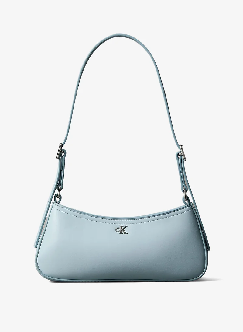 CALVIN KLEIN Monogram Logo Hardware Shoulder Bag