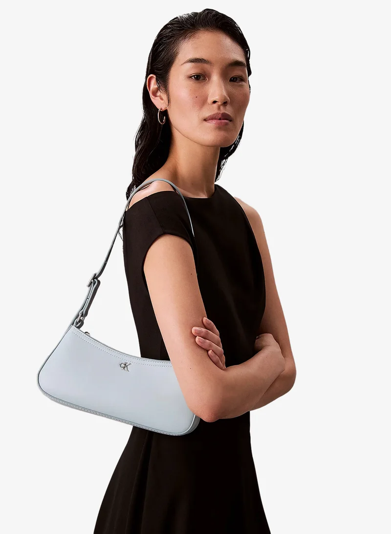 CALVIN KLEIN Monogram Logo Hardware Shoulder Bag